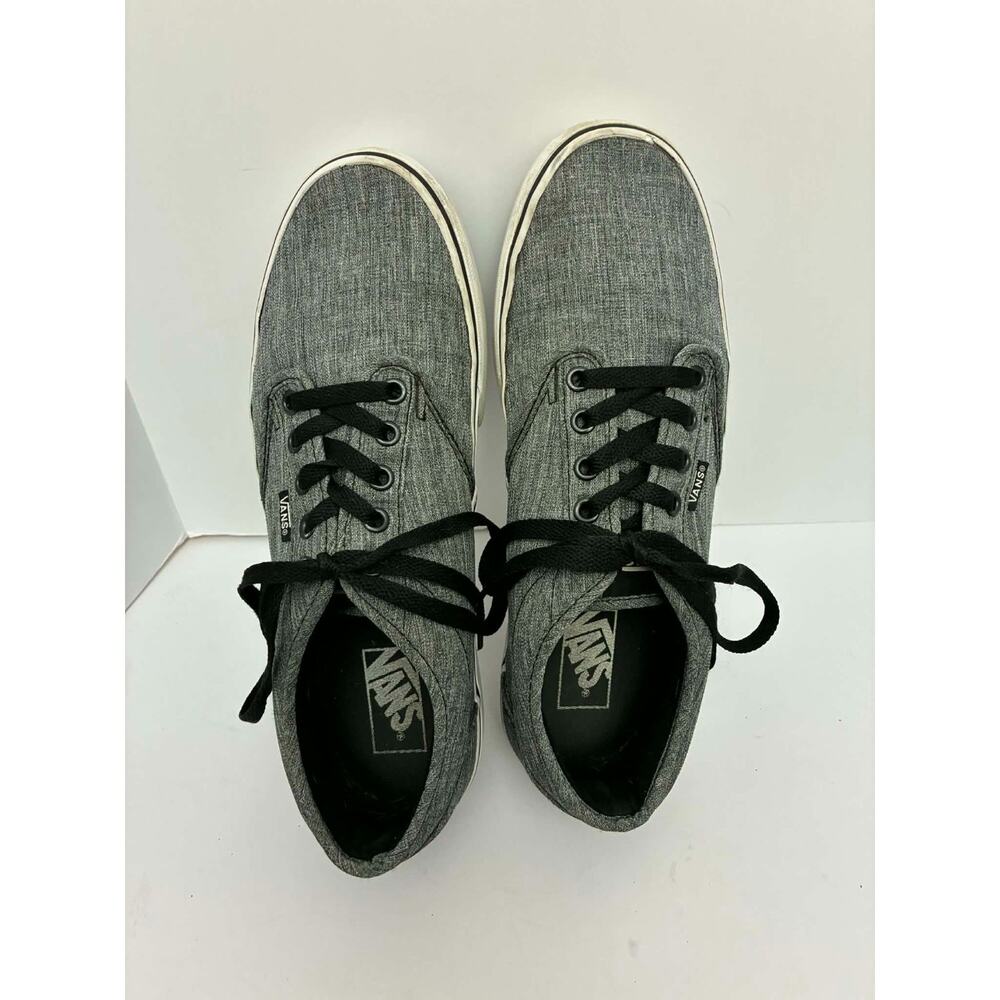 Vans Off The Wall Gray Canvas Lace-Up Sneakers Men’s / Women’s Casual Shoes Sz 9